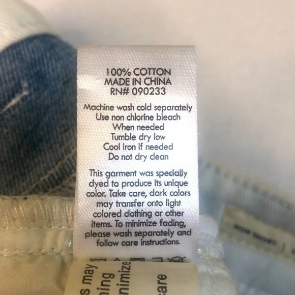 PacSun Women’s Color block High Waist 5 Button Fly Denim Jean Mom Shorts Sz 24 - Picture 11 of 13